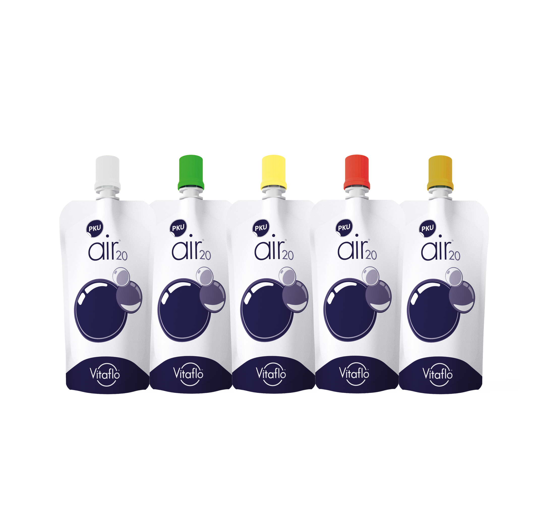 5 flavour PKU air pouches